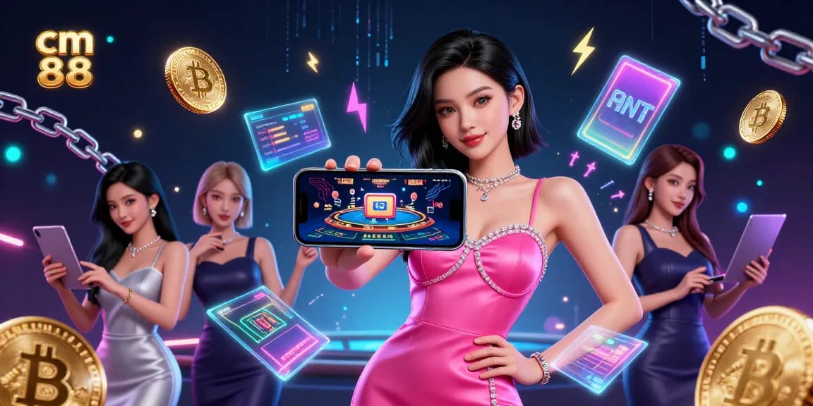 Engage with cm 88 at the vibrant virtual casino, showcasing stunning crypto elements.