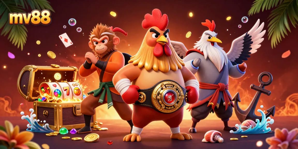 Win big with mv88 at the ultimate online casino featuring vibrant characters and thrilling slot games.