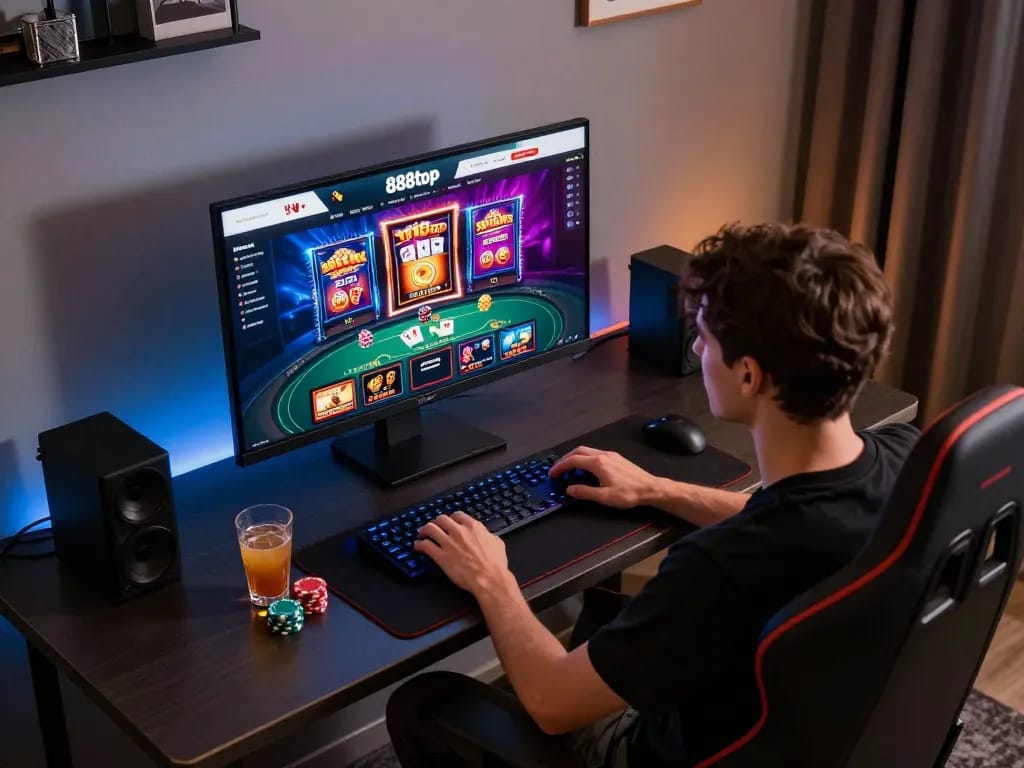 Experience dynamic online gaming strategies on the 888top homepage, showcasing fun betting gameplay.