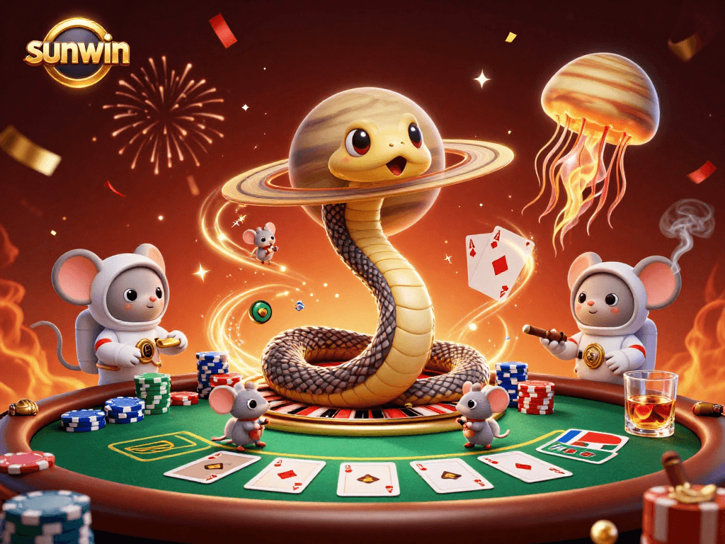Place bets and spin the roulette wheel in the cosmic sunwin casino adventure