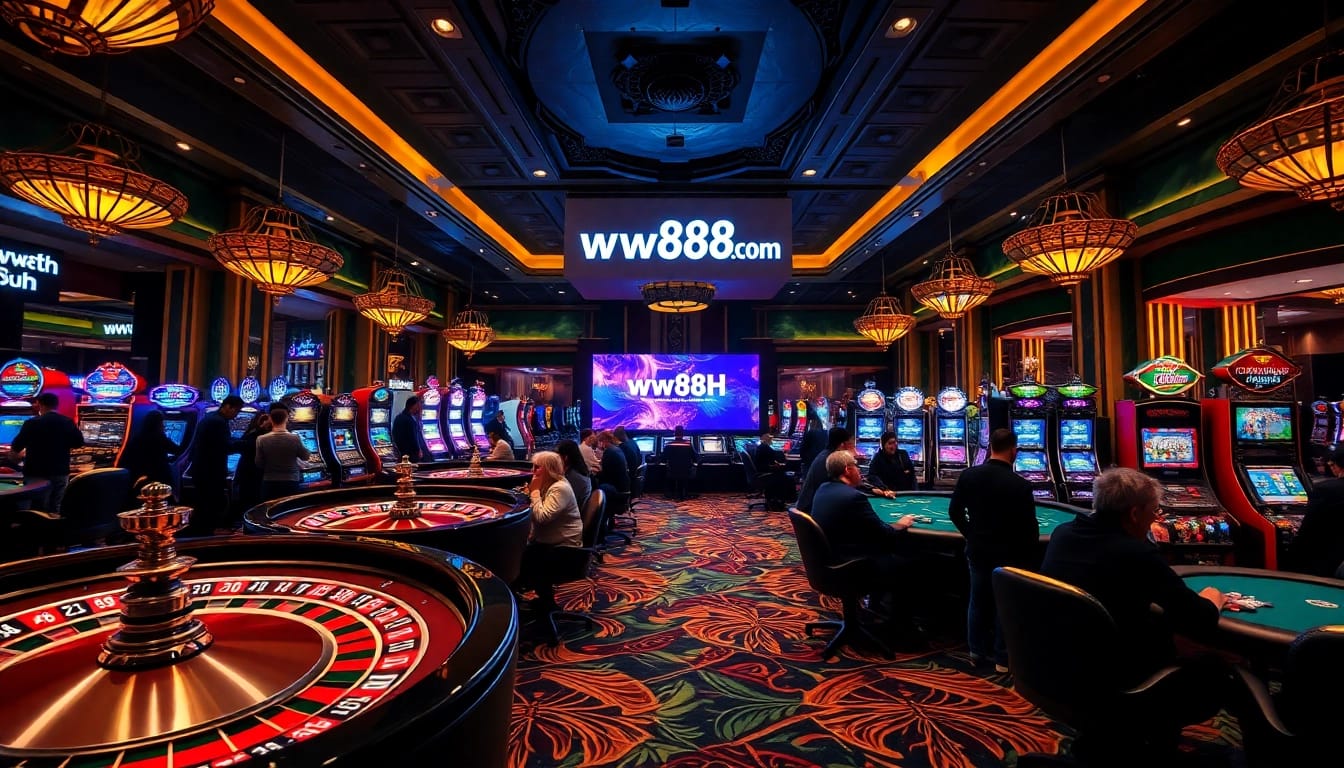 Experience thrilling gaming at http://ww88h.com/ with exciting slots, poker, and roulette in action.