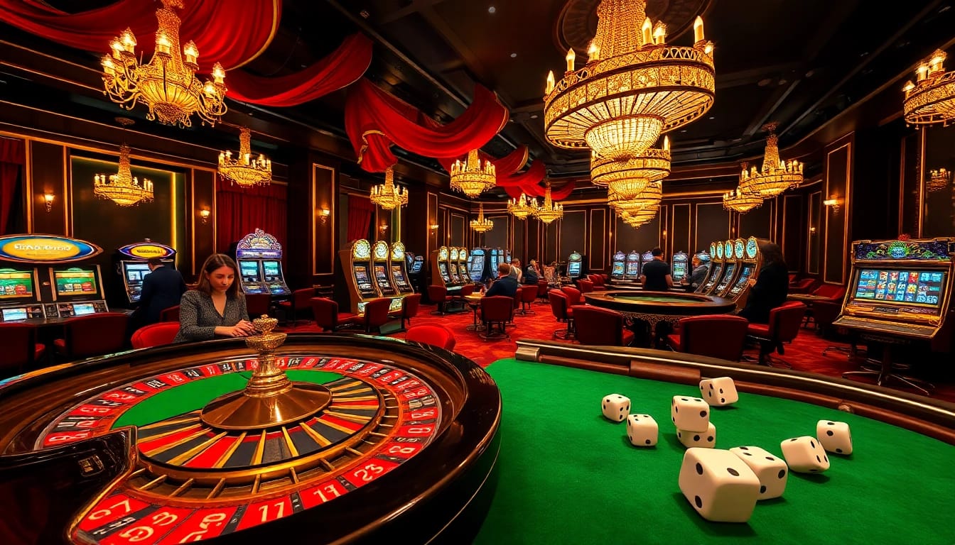 Experience the thrill of the tg88 casino with vibrant slot machines and exciting roulette tables.