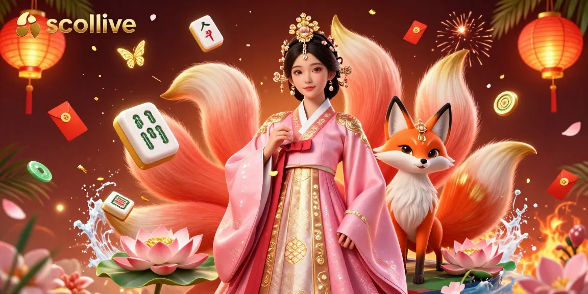 Experience socolive with a vibrant 3D scene featuring high-quality gaming elements and charming characters.