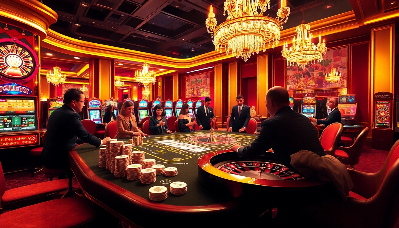 Engage in thrilling games at nhà cái jun88 with exciting casino tables and vibrant atmosphere.