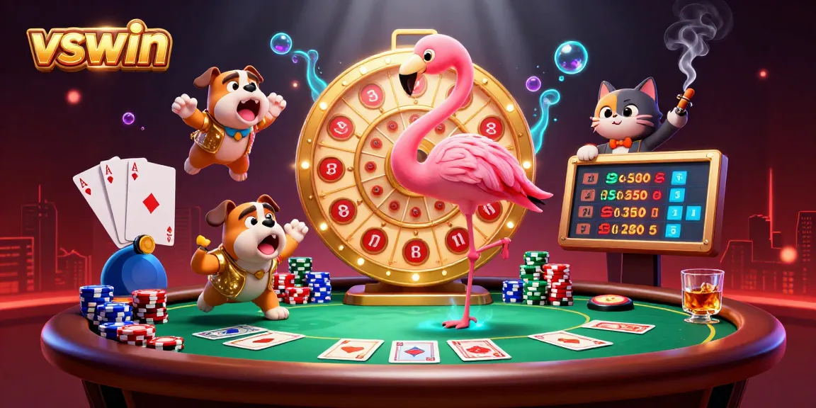 Engage in thrilling games at vswin with vibrant characters and rich casino elements.
