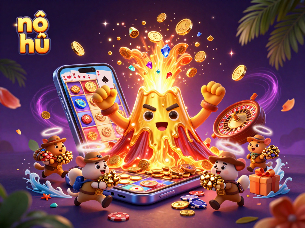 Spin the reels and win big with nổ hũ as treasure erupts from a golden volcano!