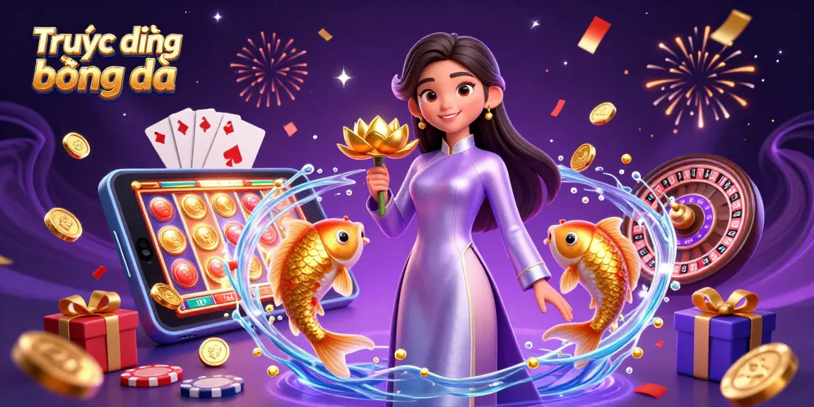 Experience Trực tiếp bóng đá with vibrant online betting elements in a captivating 3D scene.