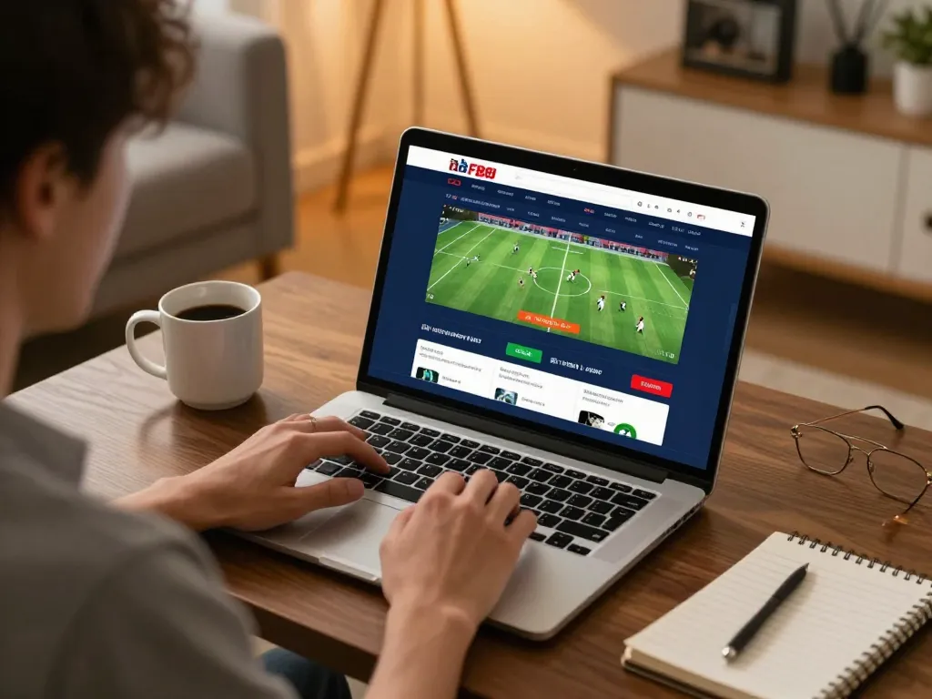 Betting with nhà cái FB88 on sports from home highlights strategic gameplay in a cozy atmosphere.