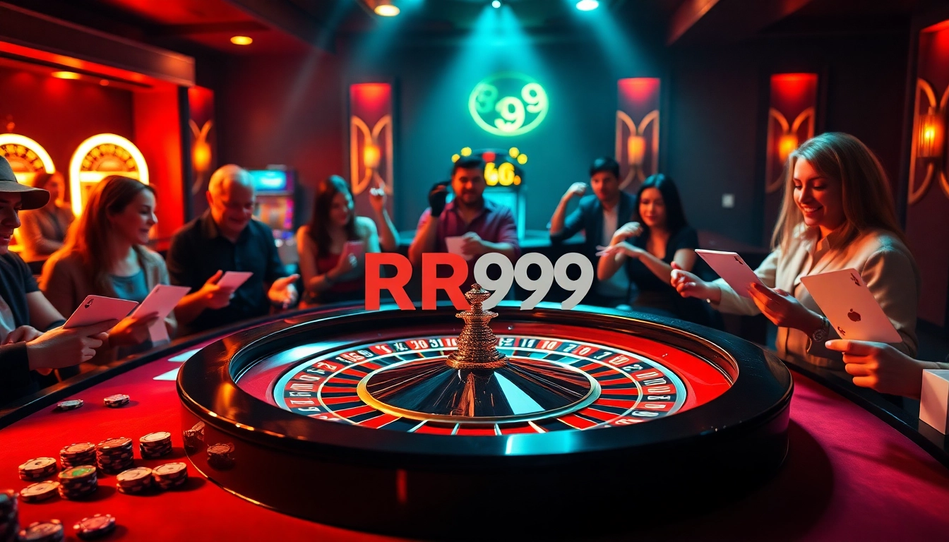 Exciting gameplay at RR99's roulette table with vibrant cards and chips in action.