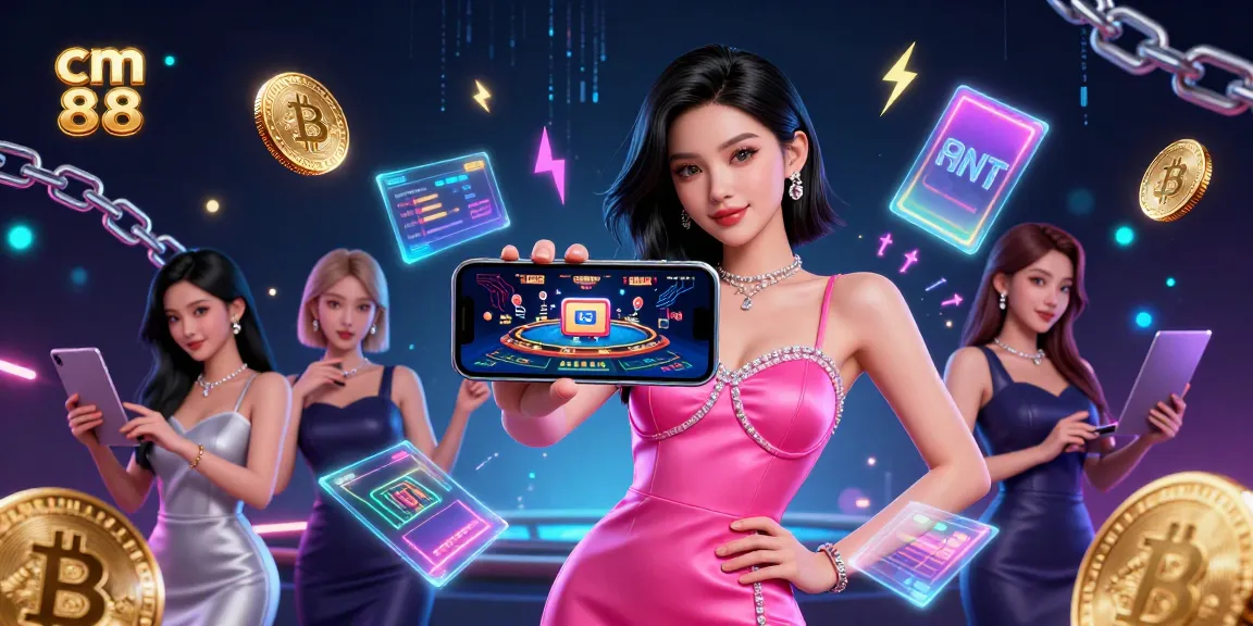 Engage with cm 88 at the vibrant virtual casino, showcasing stunning crypto elements.