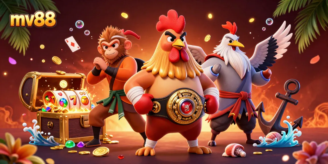 Win big with mv88 at the ultimate online casino featuring vibrant characters and thrilling slot games.