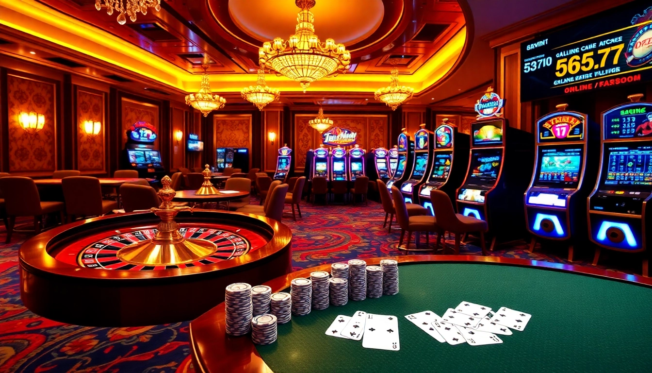 Experience the excitement of winning big at 58win1 with vibrant casino games and elegant decor.