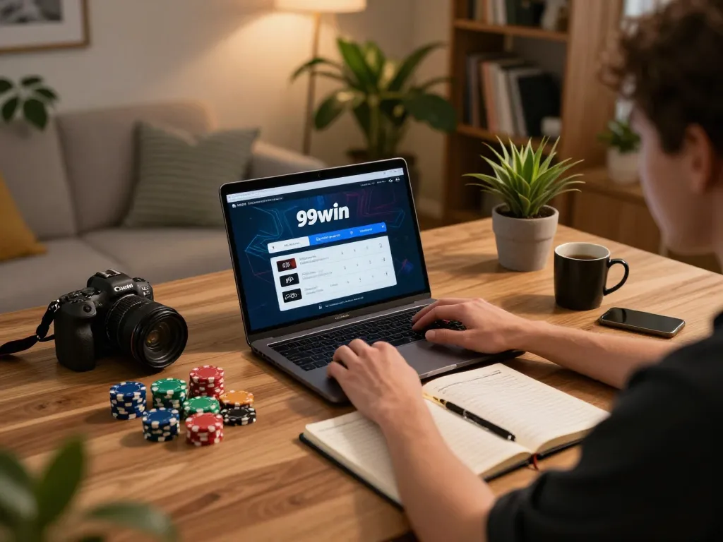 Accessing 99win đăng nhập securely from a cozy home setup for online gaming