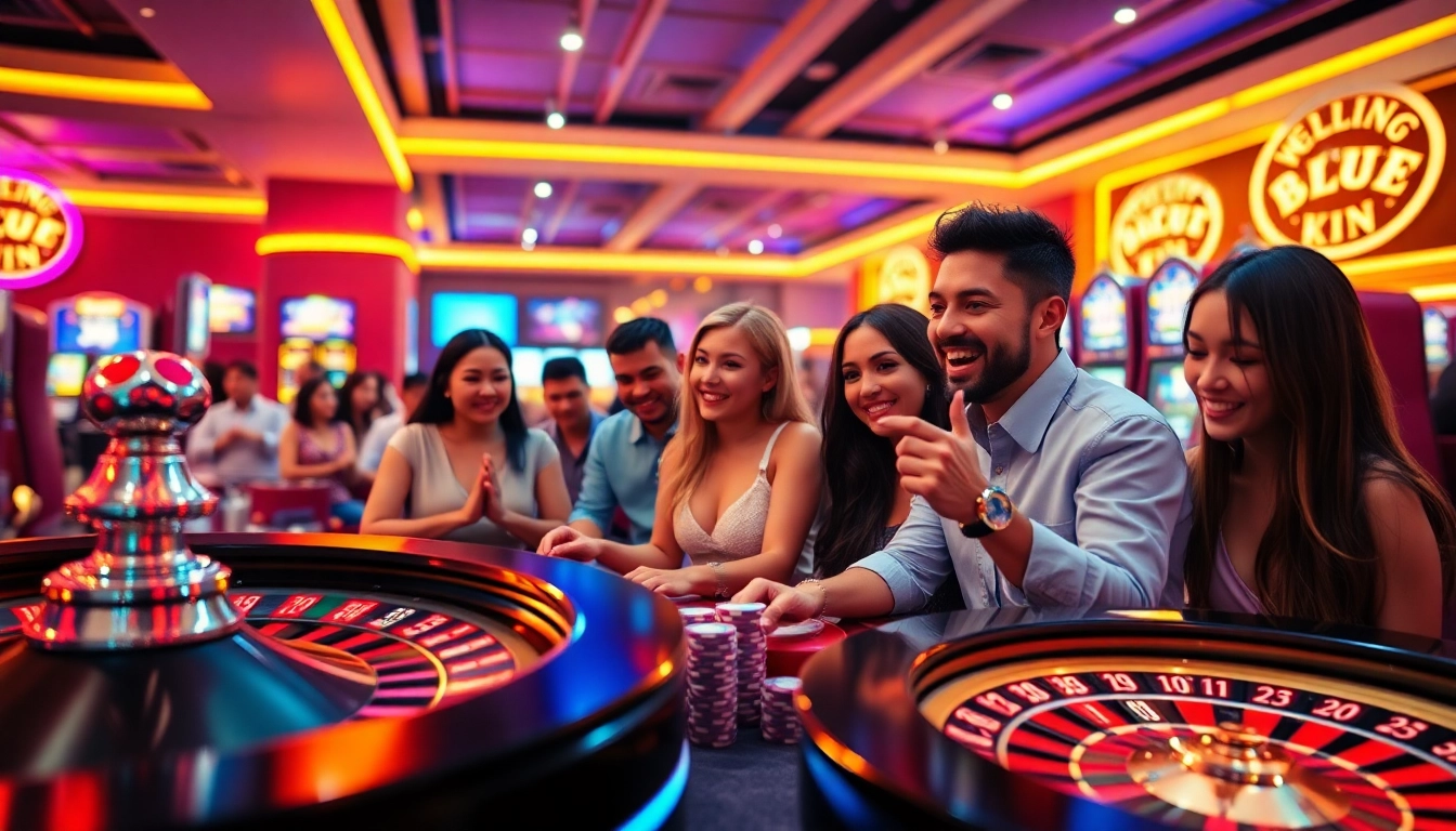 Experience the excitement of online gambling at https://mm88.bar/ with vibrant casino elements and engaged players.