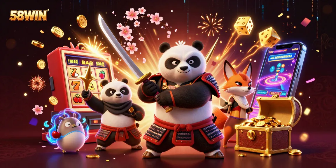 Experience thrilling moments with 58WIN's exhilarating jackpot explosion, showcasing exciting casino elements.