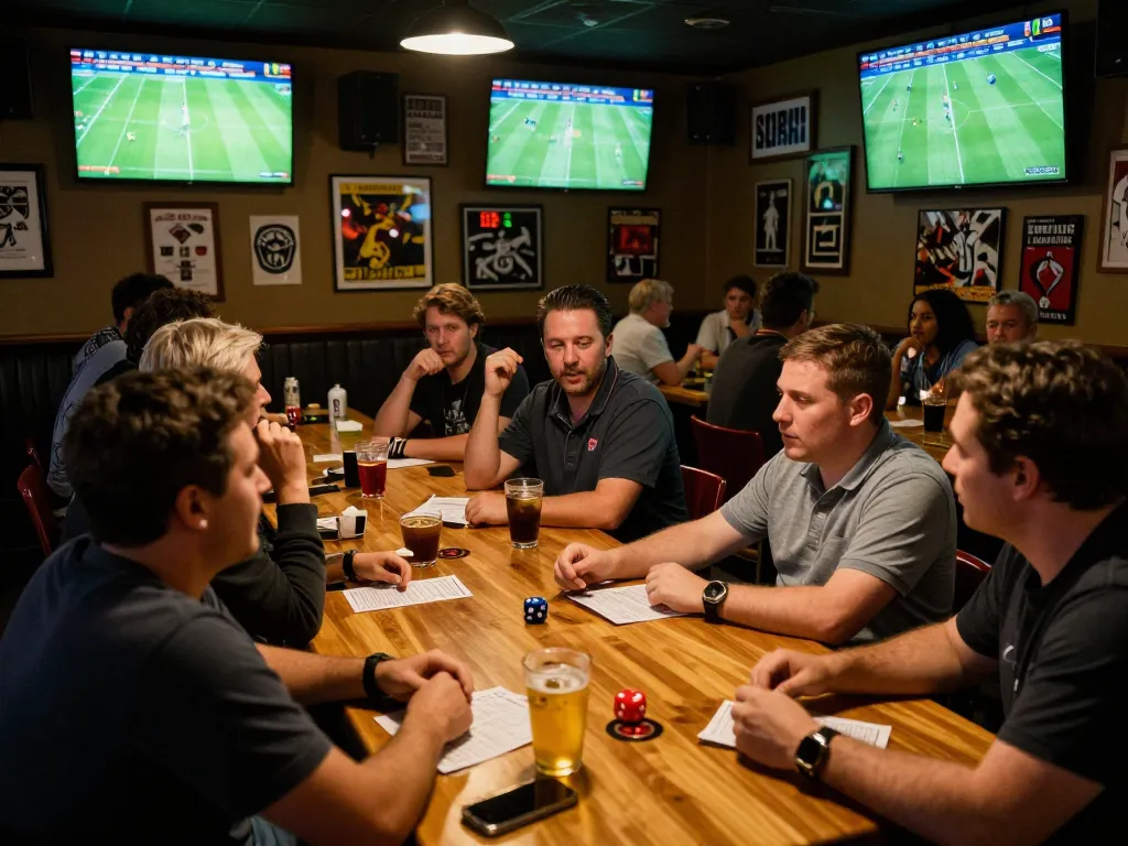 Enjoying live sports betting with kèo nhà cái displayed on multiple screens and excited patrons.