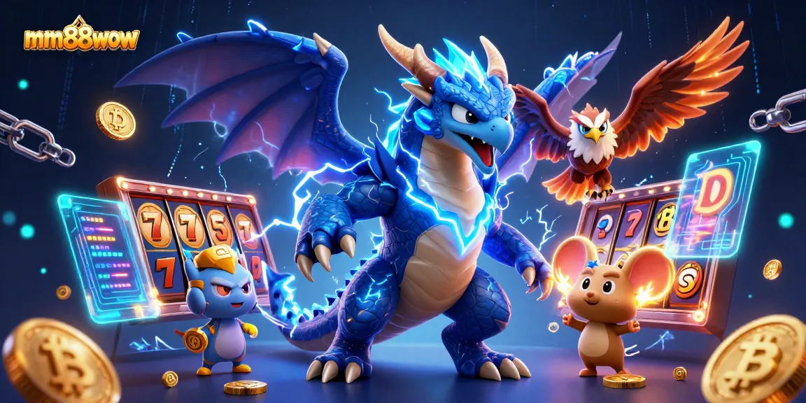 Engage with exciting slots at mm88wow, featuring dynamic characters and rich casino elements.