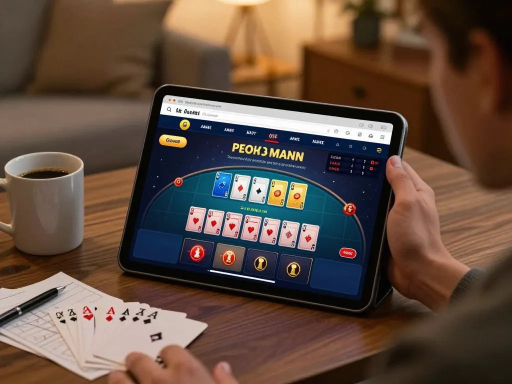 lv88 user enjoying an interactive online casino experience with engaging gameplay on a tablet.
