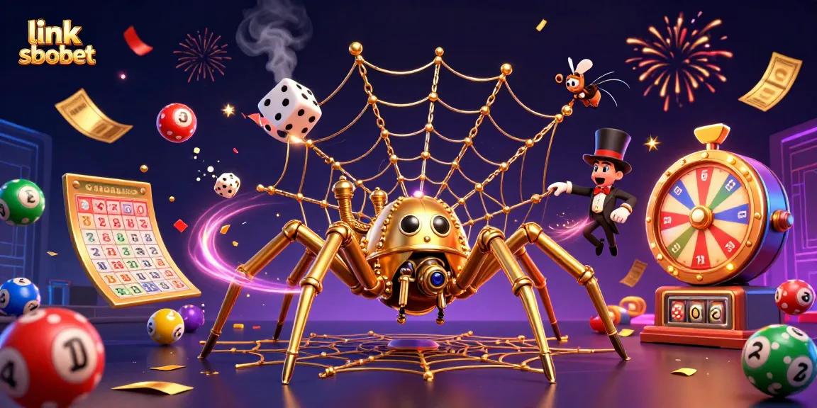 Place your bets with link sbobet in a lively 3D casino scene filled with excitement and dynamic game elements.
