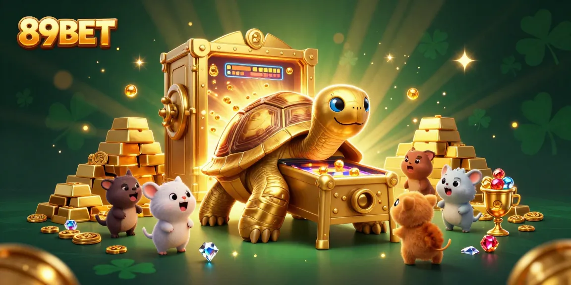Experience thrilling gameplay at 89BET with a vibrant 3D casino scene filled with treasures and excitement.