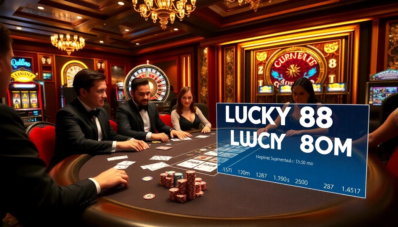 Engaged players participating in a high-stakes poker game at LUCKY88 COM casino.
