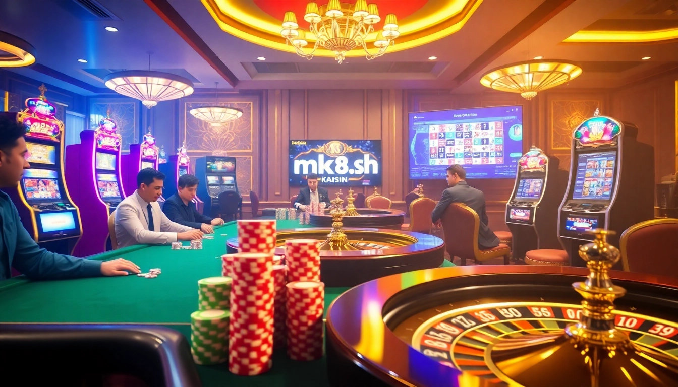Experience the thrill of gambling at mk8.sh with vibrant casino tables and engaging gameplay.
