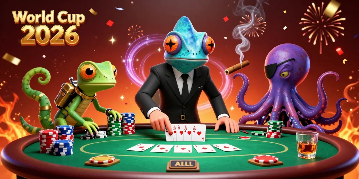 Experience the excitement of World Cup 2026 with vibrant 3D characters immersed in a thrilling gaming scene.