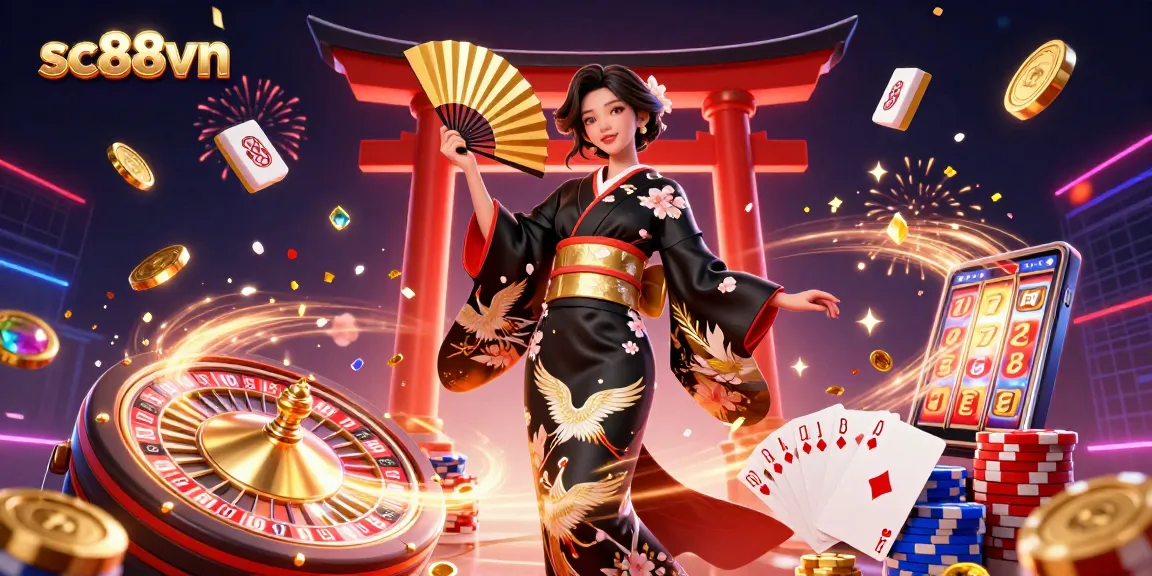 Experience thrilling gameplay at sc88vn with colorful casino elements and a captivating Asian theme.