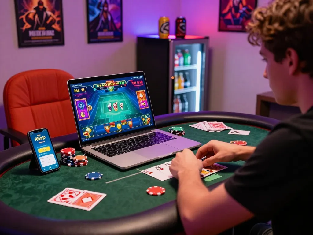 Exciting online gaming experience on Rikvip with thrilling card games and vibrant atmosphere.