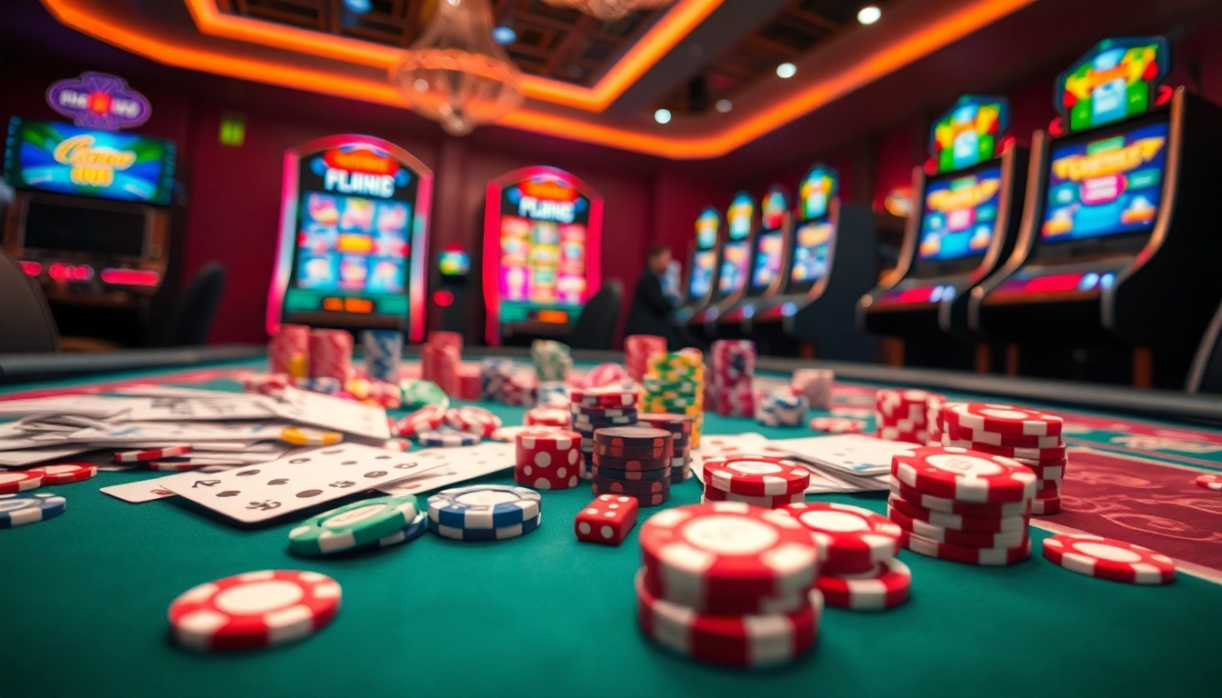 Experience the thrill of gaming at link bong88 with vibrant casino tables and dynamic gameplay.
