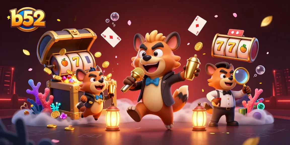 Experience thrilling moments at B52 casino with a lively hyena-themed comedy atmosphere!