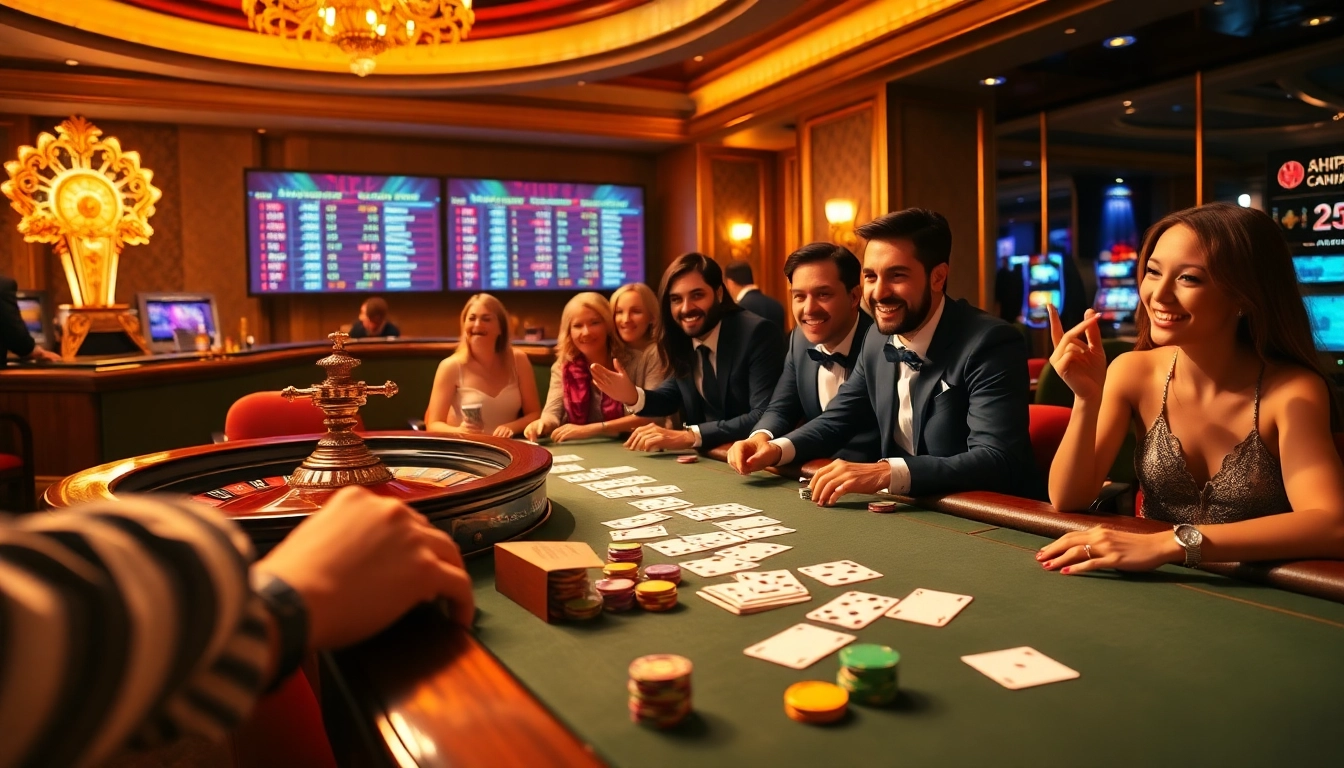 Experience the excitement of gambling at https://mm88.moe/ with vibrant casino tables and engaged players.