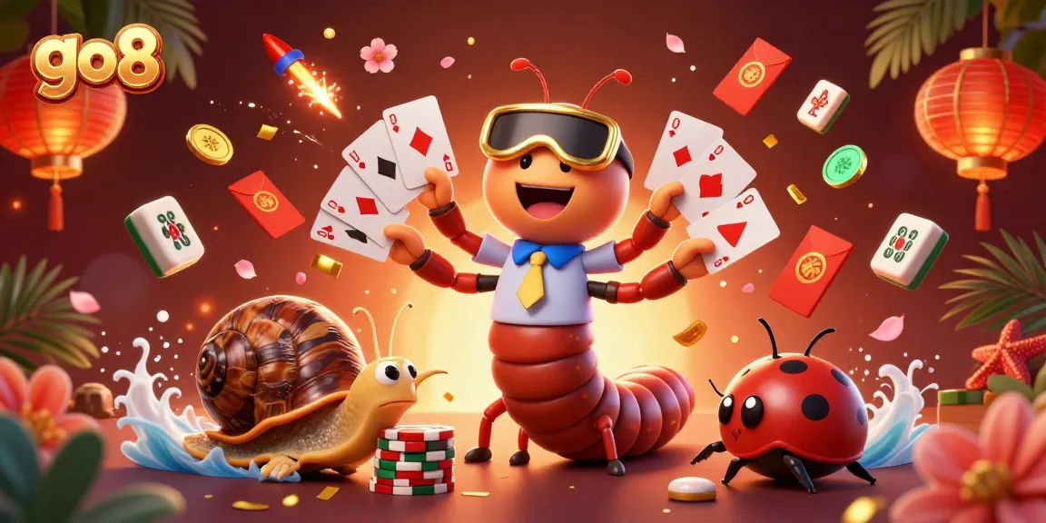 Join the excitement at go8 casino with a vibrant scene of animated characters engaging in thrilling gameplay.