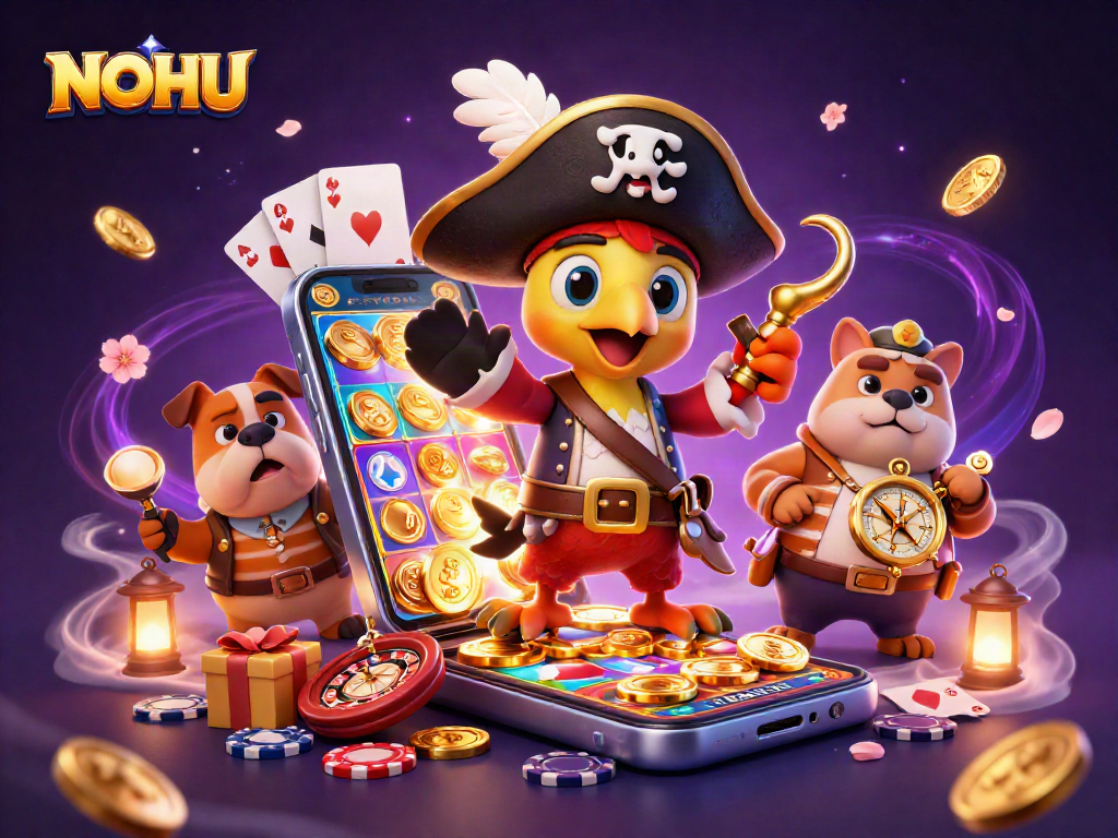 Experience the excitement of NOHU with a vibrant pirate-themed casino adventure.