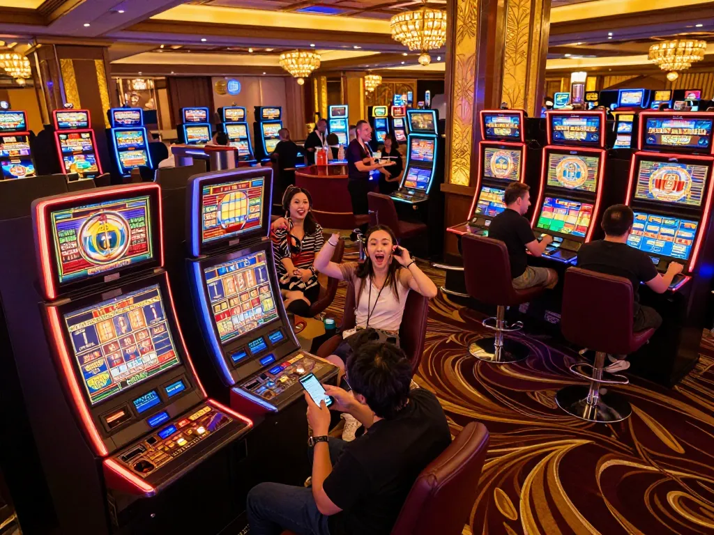 Experience the thrill of gambling with link vào nk88 in a vibrant casino atmosphere showcasing exciting slot machines and engaging players.