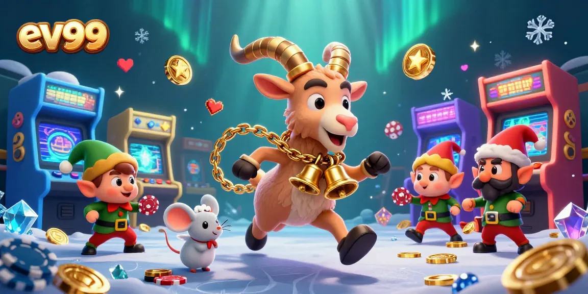 Use ev99 for thrilling casino action with Krampus, angel mouse, and elf gremlins.