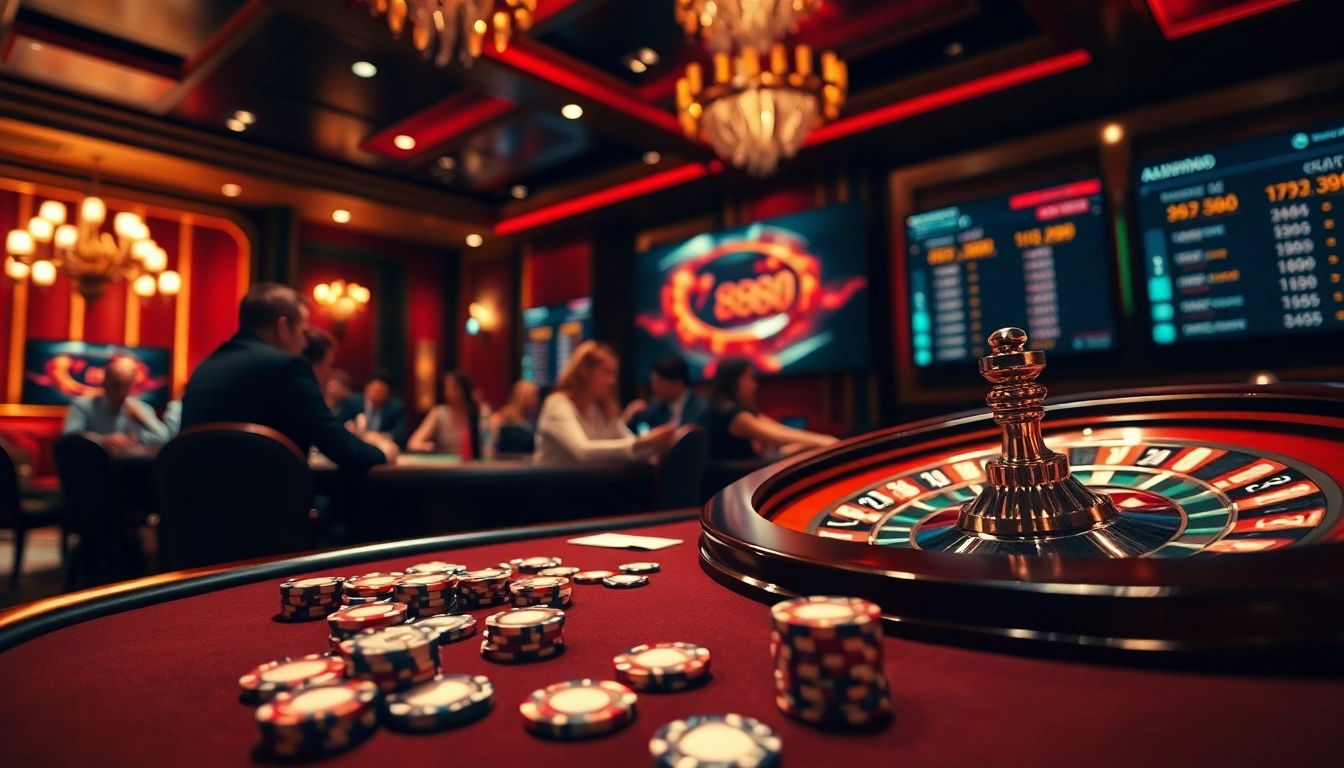 Experience thrilling gameplay at 888vnd's poker tables, showcasing intense betting action and excitement.
