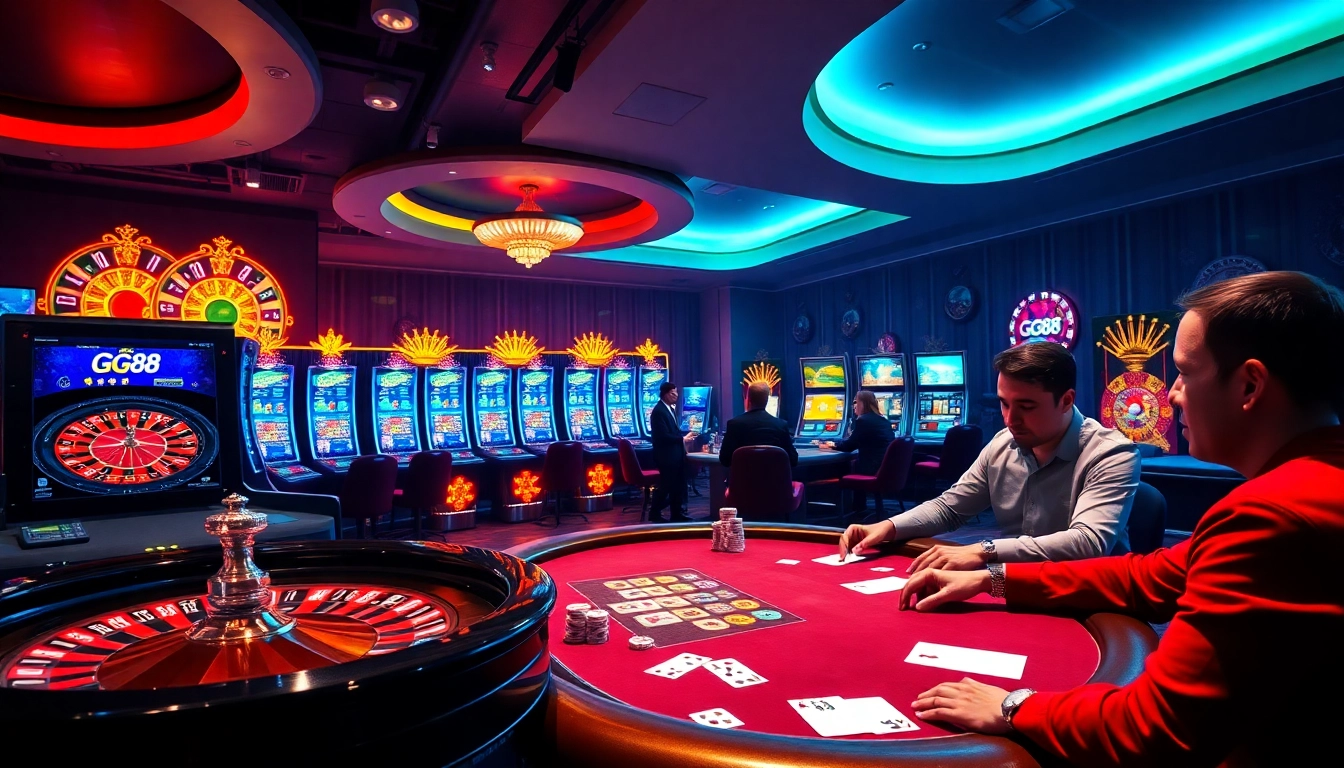Experience thrilling gambling at gg88vn asia with vibrant casino tables and excitement.