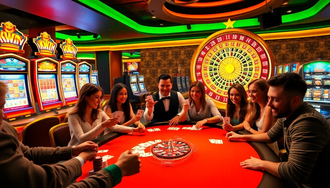 Experience the thrill of winning at KUWIN casino with lively poker games and vibrant slot machines.