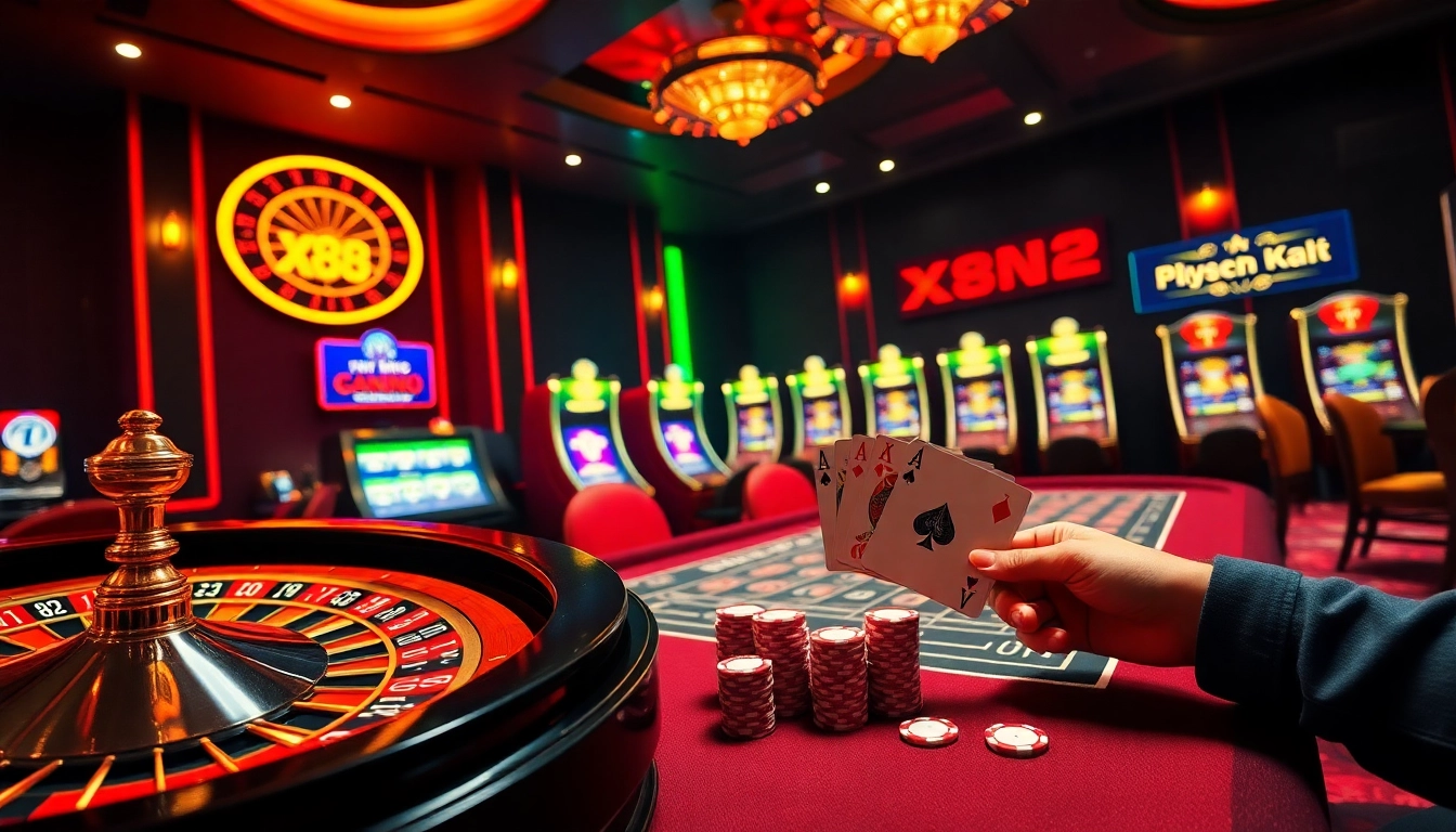 Experience the thrill of nhà cái X88 with vibrant casino gaming and winning moments.